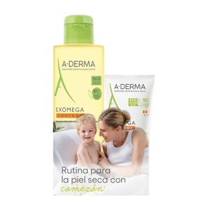 A-Derma Kit Esencial para Pieles Secas Aceite de Ducha 500 ML + Crema Exomega Control 200 ML